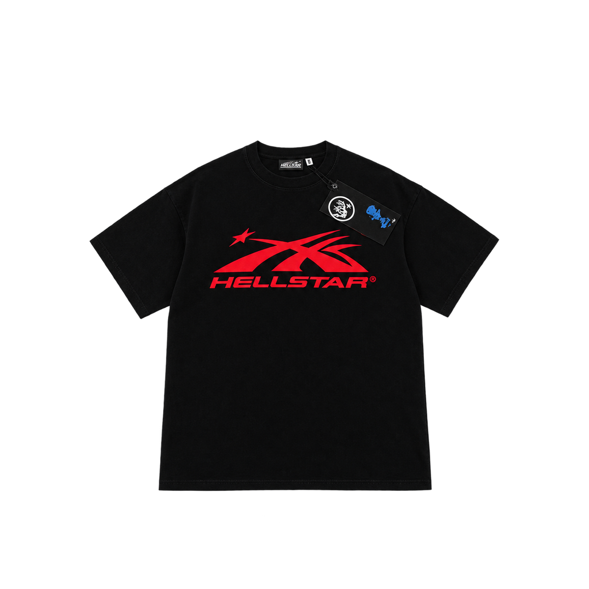Hellstar Red Logo Graphic T-Shirt – Black