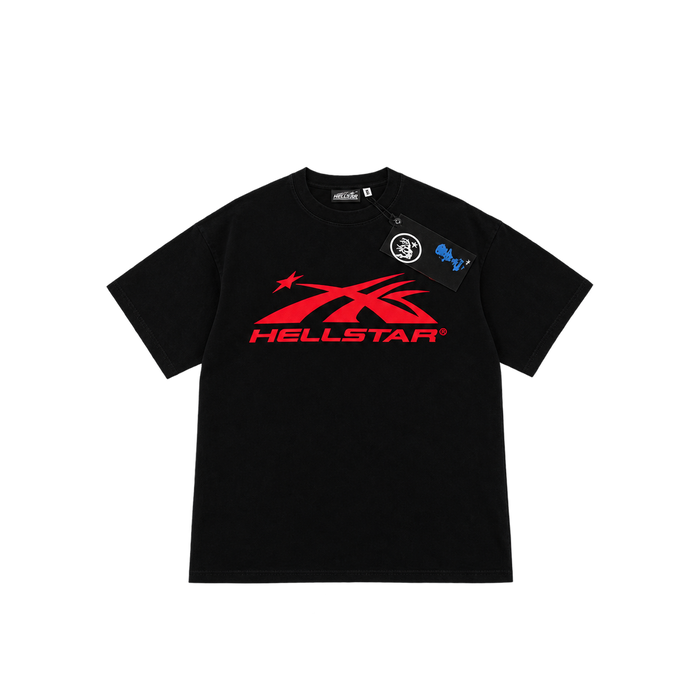 Hellstar Red Logo Graphic T-Shirt – Black